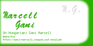 marcell gani business card